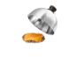 Grilovaný hamburger s roztopeným syrom pod pokrievkou Grillmeister.