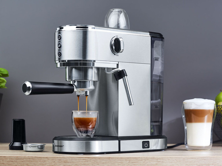 Prejsť na zobrazenie na celú obrazovku: SILVERCREST® Espresso kávovar Slim SSMS 1350 B2 – obrázok 2