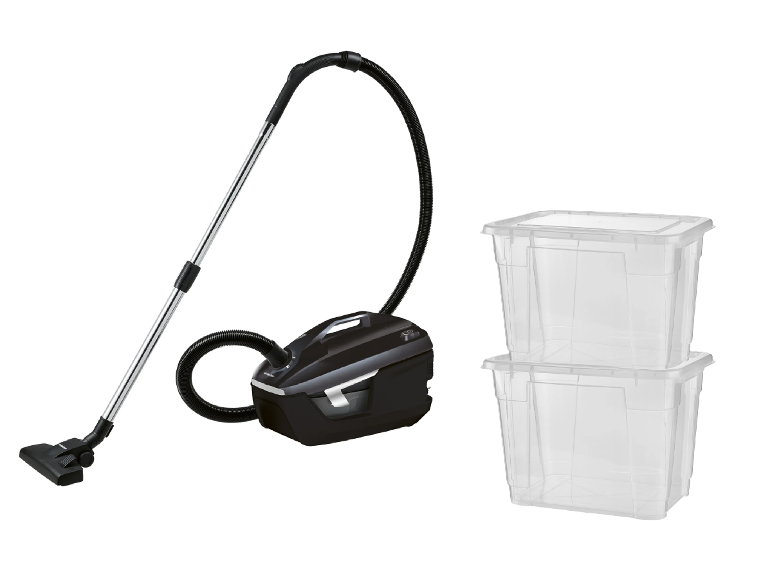 SILVERCREST® Vysávač s vodným filtrom SWFS 650 A1 + Box s vekom, 20 l, 2 kusy
