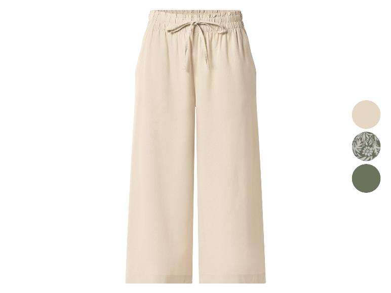 esmara® Dámske culotte nohavice s ľanom Premium