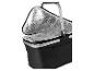 Čierny piknikový kôš s tepelnou izoláciou.