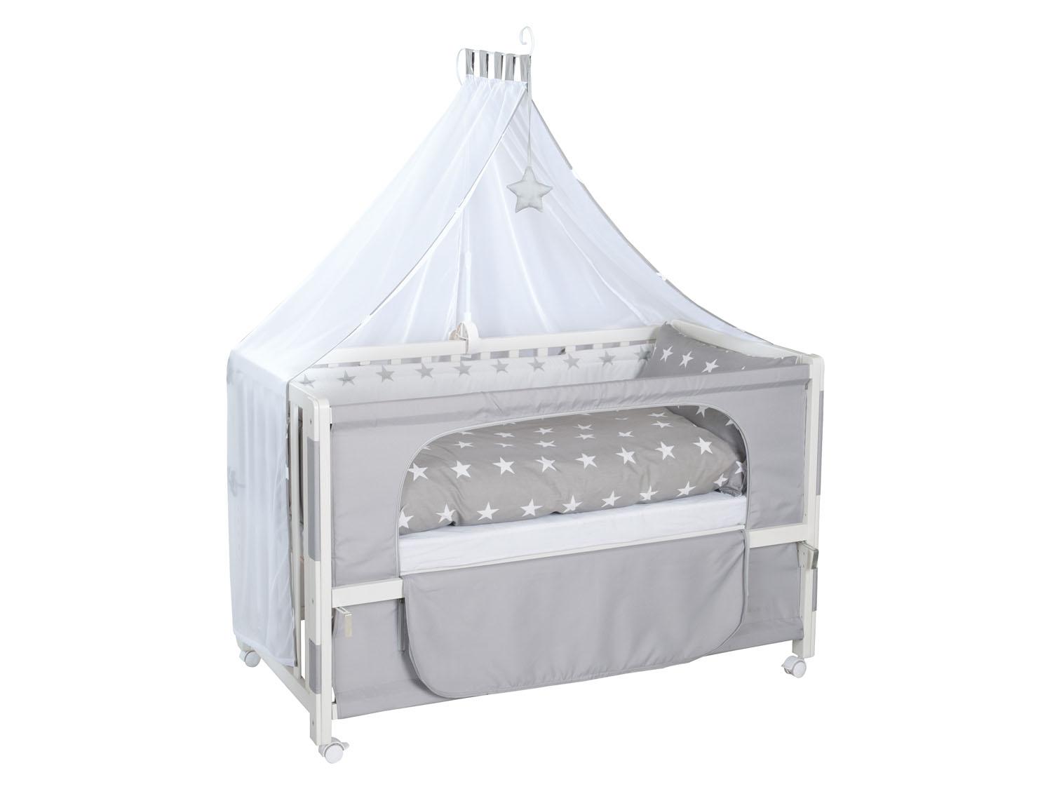 roba Detská postieľka Room Bed, 60 x 120 cm (Little Stars, biela)