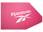 Ružová joga podložka s logom Reebok.