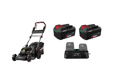 PARKSIDE PERFORMANCE® Aku kosačka na trávu PPRMA 40-Li C3 + Akumulátor 20 V/4 Ah PAP 204 A1, 2 kusy + Dvojitá nabíjačka 20 V/4,5 A