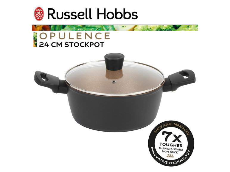 Prejsť na zobrazenie na celú obrazovku: Russell Hobbs Hliníkový hrniec Opulence, čierny/zlatý – obrázok 6