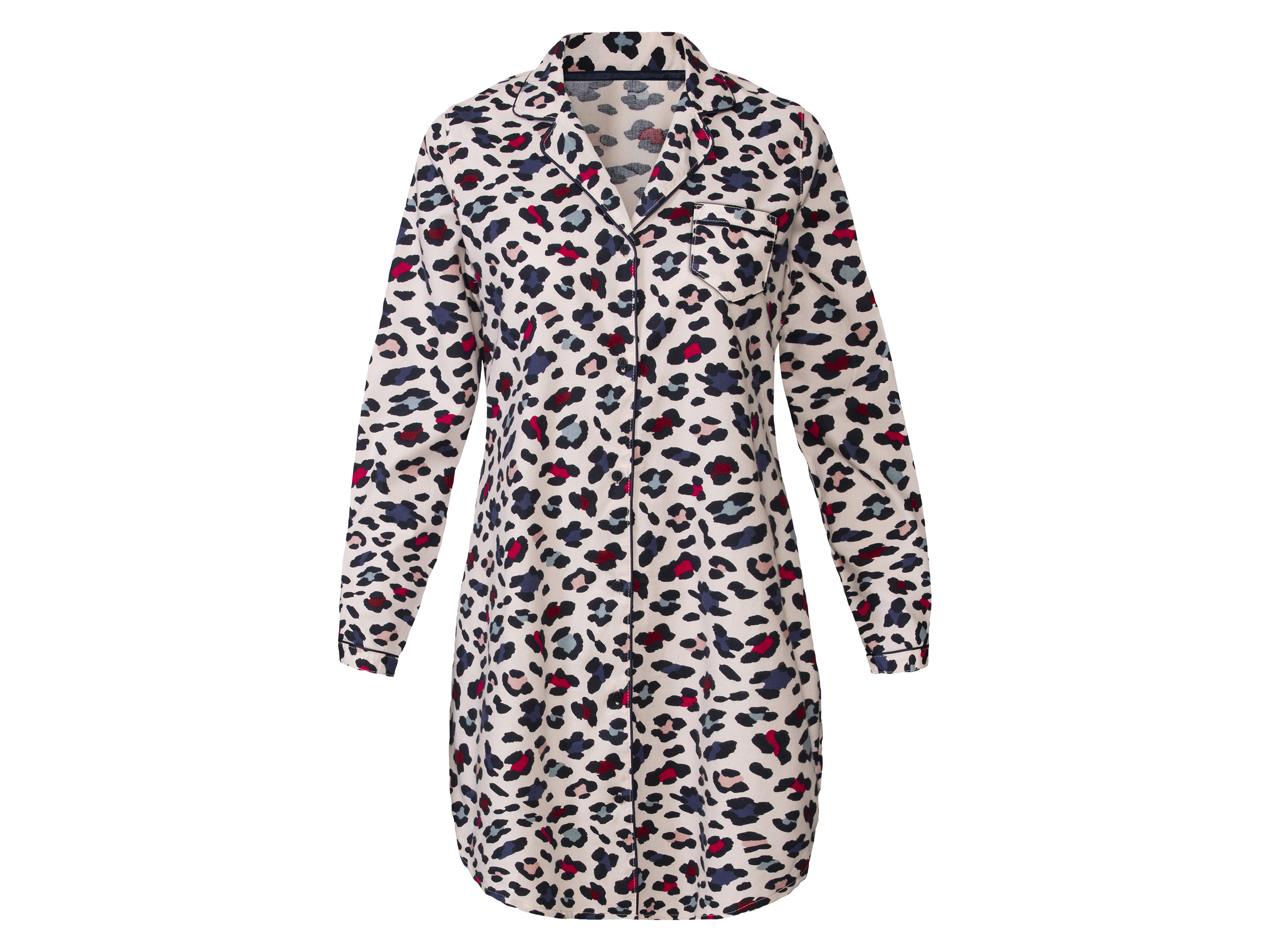 esmara® Dámska nočná flanelová košeľa (leopardí vzor, S (36/38))