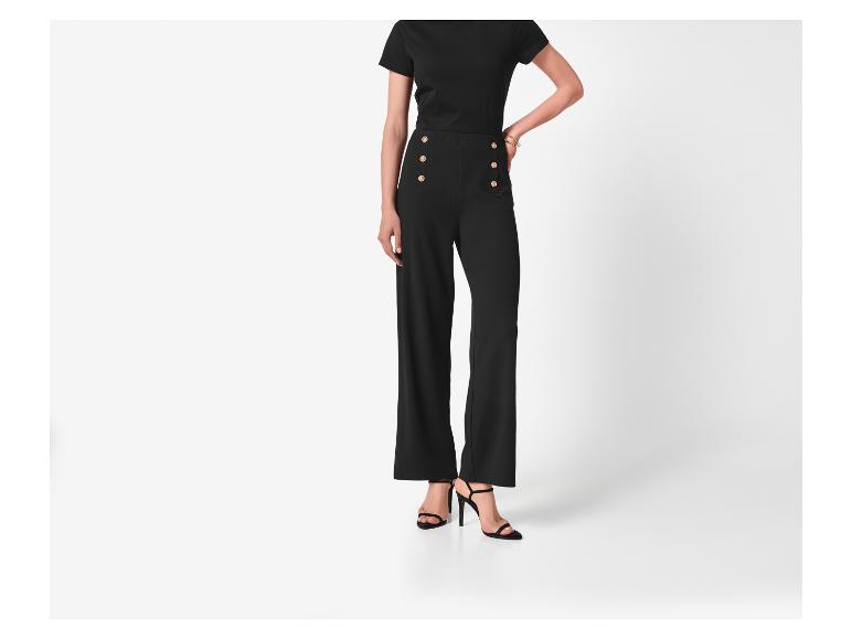 esmara® Dámske nohavice „Wide-Leg“ (čierna, 46)