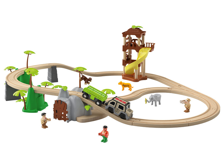 Prejsť na zobrazenie na celú obrazovku: Playtive Železničná súprava Džungľa/Osobný vozeň – obrázok 3