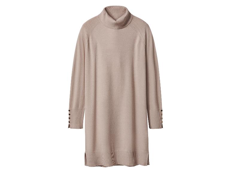 esmara® Dámske pletené šaty (béžová, XS (32/34))