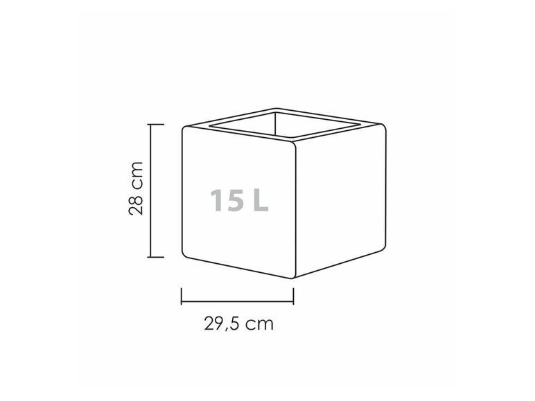 Prejsť na zobrazenie na celú obrazovku: Scheurich Kvetináč Cube – obrázok 5