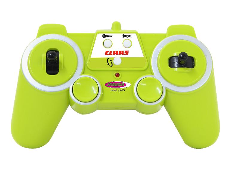 Zelený diaľkový ovládač hračky CLAAS.