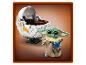 LEGO Star Wars Grogu (Baby Yoda) a jeho vznášajúci sa kočík.