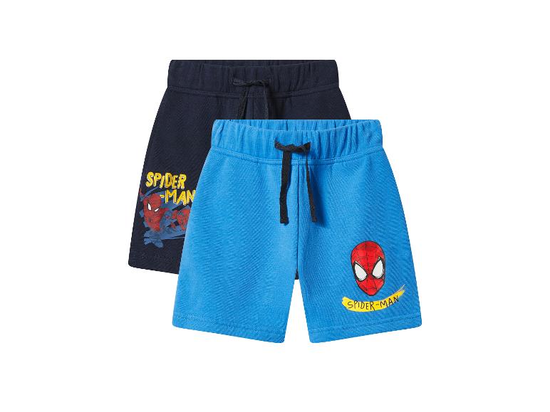 Detské teplákové šortky, 2 kusy (Spider-Man, 122/128)