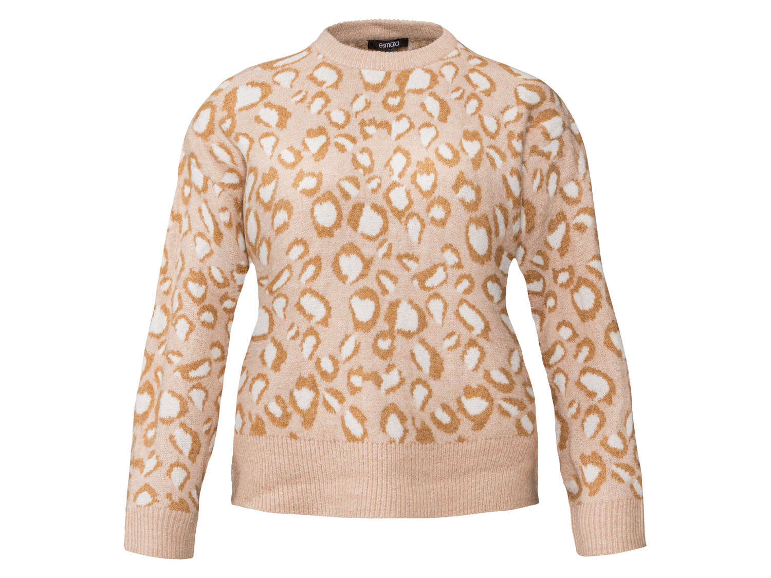 esmara® Dámsky vzorovaný pulóver (leopardí vzor, M (40/42))