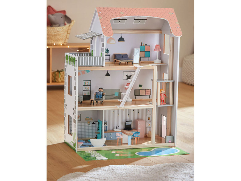 Prejsť na zobrazenie na celú obrazovku: Playtive Drevený domček pre bábiky, 39-dielny – obrázok 10