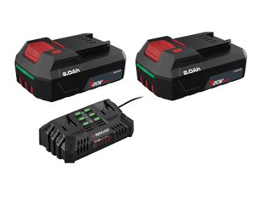 PARKSIDE® Akumulátor 20 V/2 Ah PAP 202 A1, 2 kusy + Dvojitá nabíjačka na akumulátor 20 V/4,5 A PDSLG 20 B1