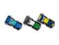 Tri pretekárske autá Lego Speed Champions, vrátane Alpine a Aston Martin.
