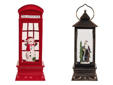 LIVARNO home LED lampáš s automatickým snežením