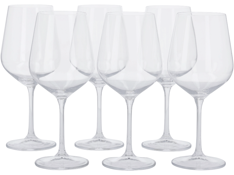 SILVERCREST® Poháre na červené víno, 6 kusov