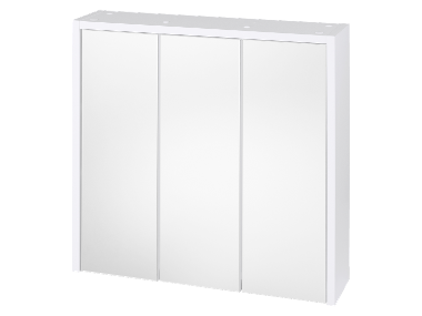 LIVARNO home Zrkadlová skrinka, biela, 64 x 61 x 16 cm