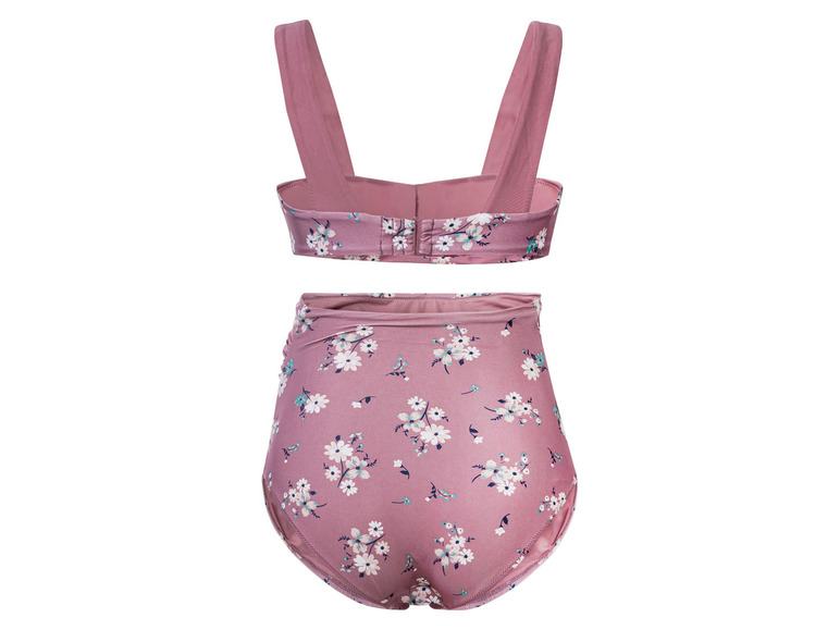 Ružové bikiny s kvetinovým vzorom
