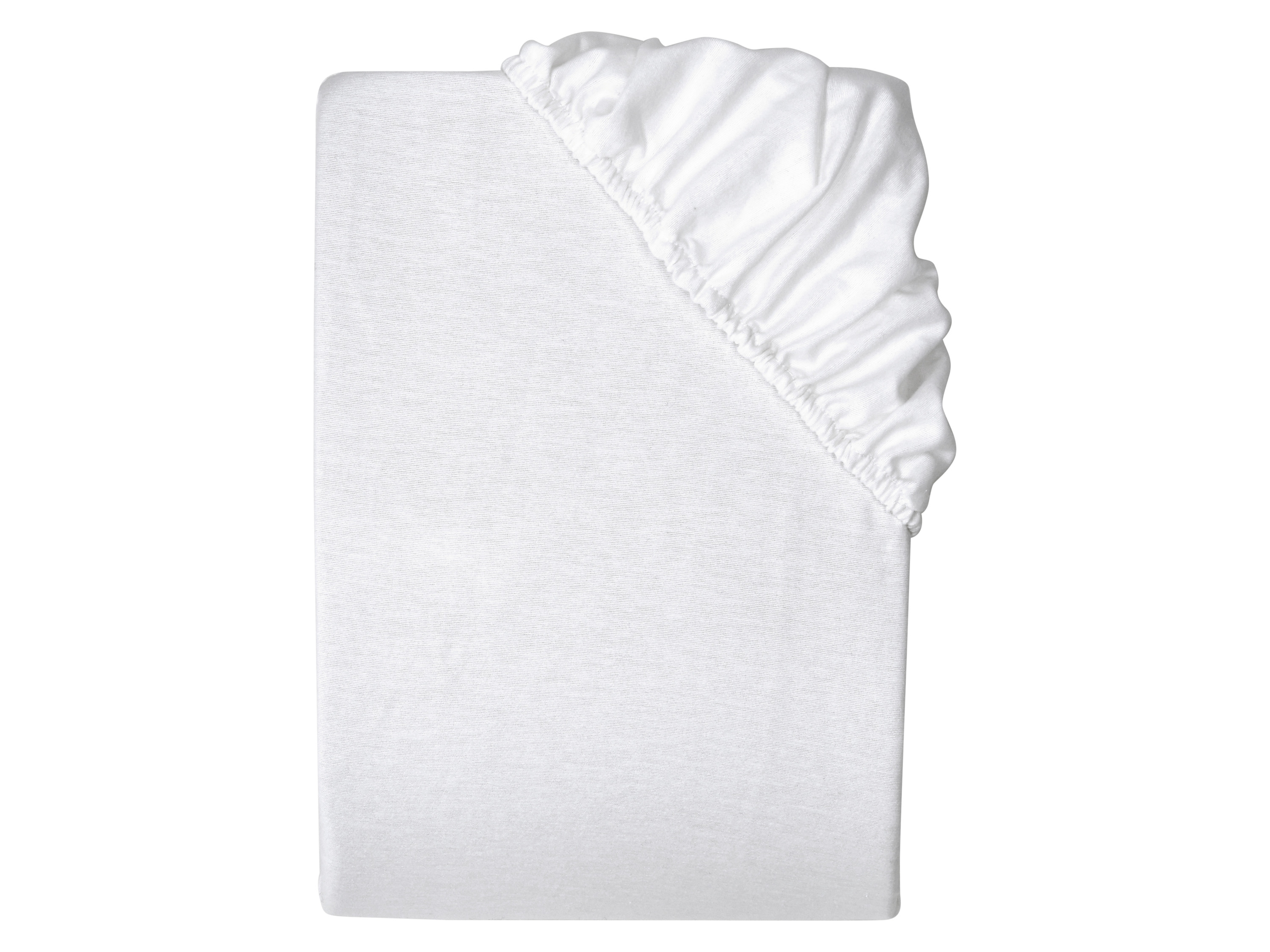 LIVARNO® Napínacia plachta z jemného flanelu, 140 – 160 x 200 cm (biela)