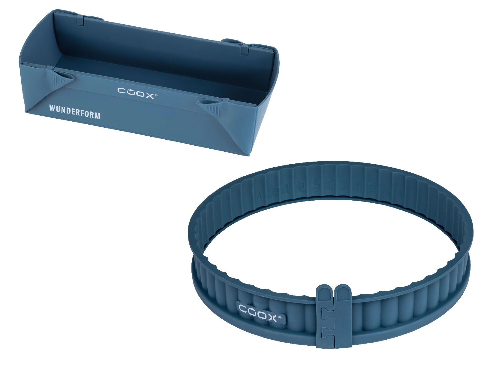 Coox Silikónová forma na pečenie M + Silikónová forma na pečenie, Ø 26 cm, sivá