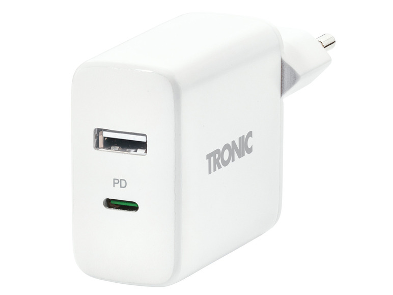 TRONIC Dvojitá USB nabíjačka 32 W TSLEU 32 A1/TSLGB 32 A1 (biela)