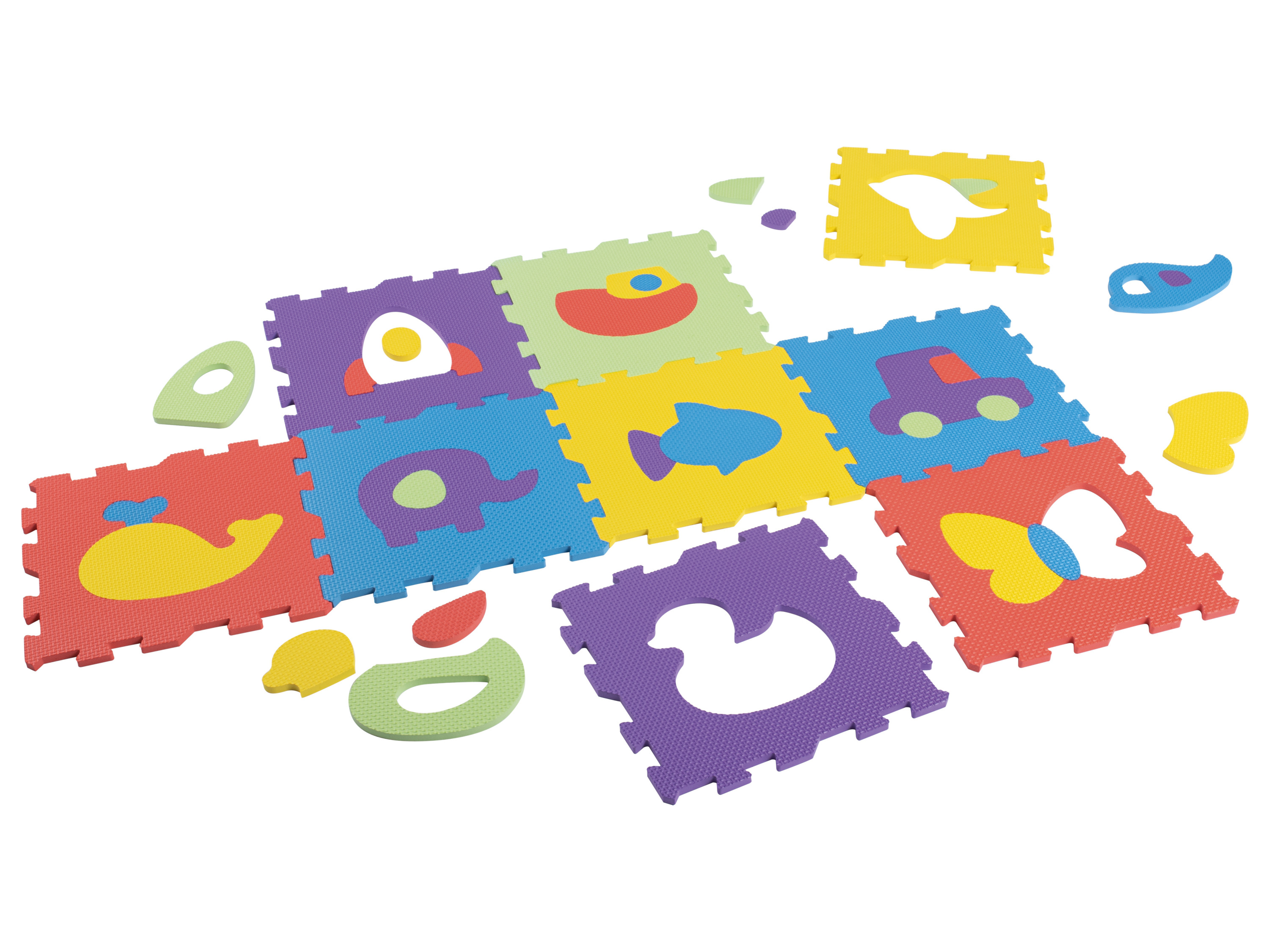 Playtive Puzzle podložky (zvieratká a vozidlá)
