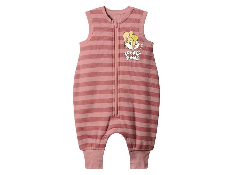 Ružový overal pre bábätká s Looney Tunes.