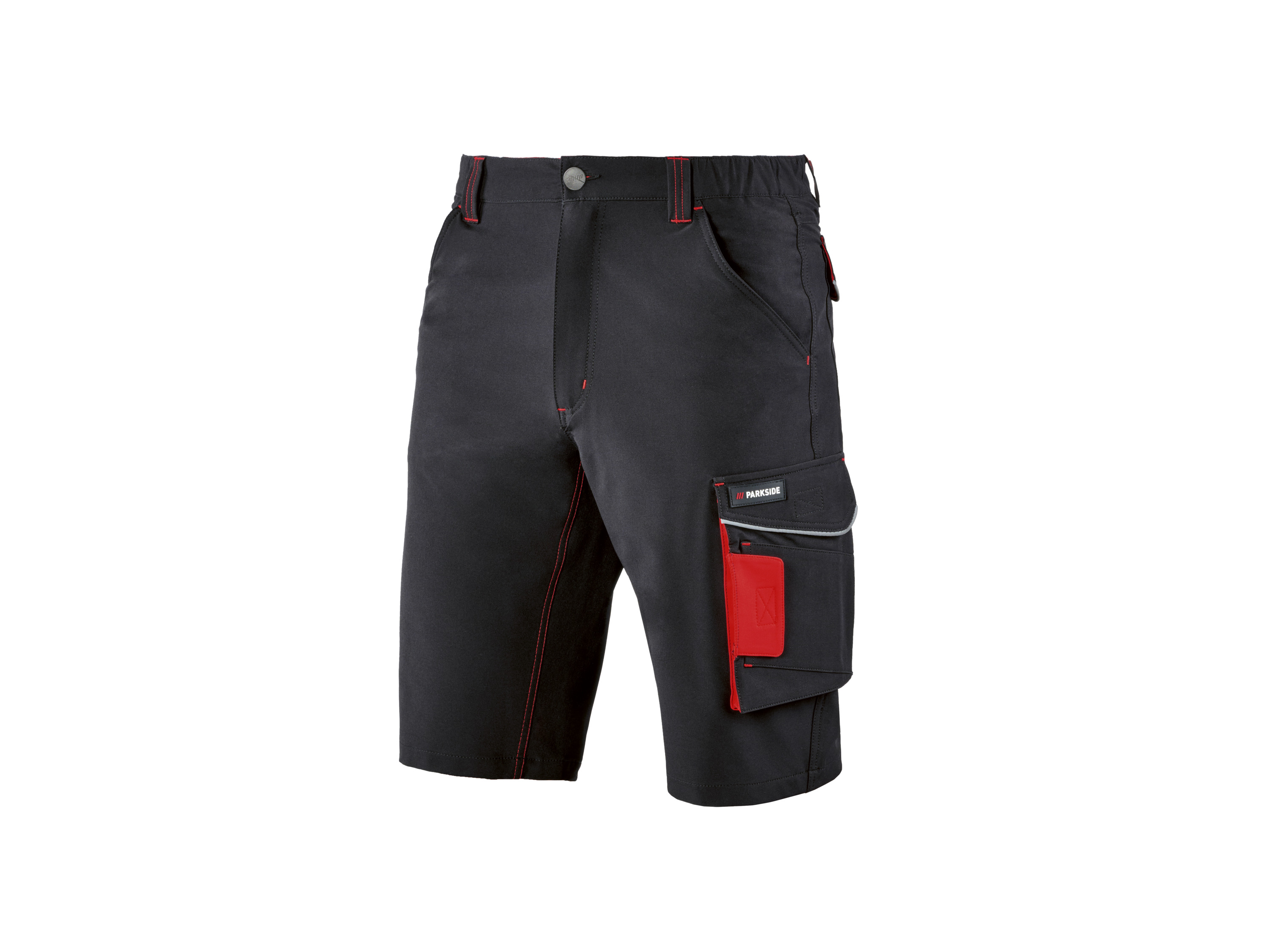 PARKSIDE® Pánske strečové pracovné šortky (čierna, S (44/46))