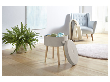 LIVARNO home Taburetka s vnútorným úložným priestorom