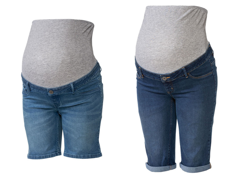 Prejsť na zobrazenie na celú obrazovku: esmara Dámske tehotenské rifľové šortky – obrázok 1