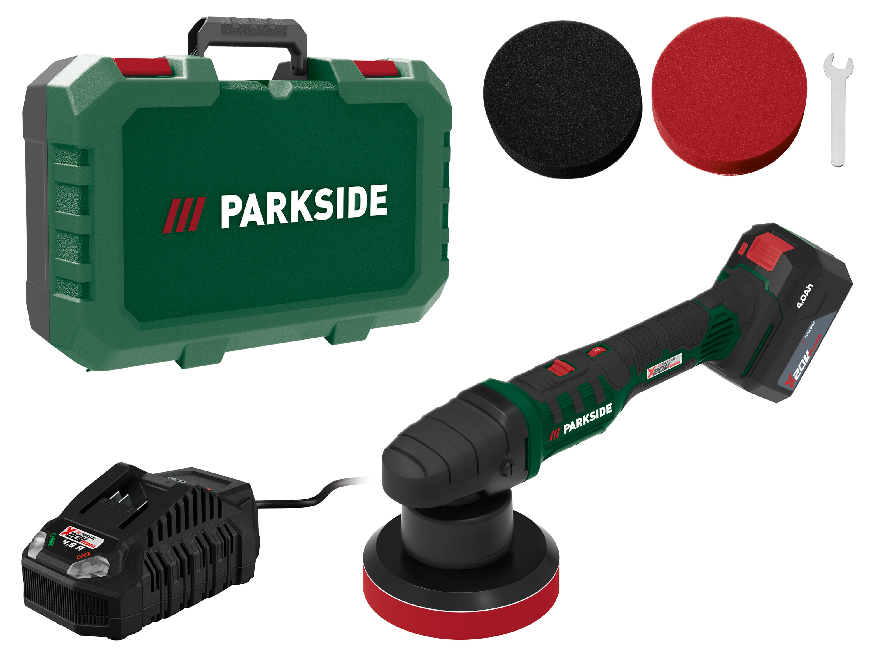 PARKSIDE® Aku leštička PPMAS 20-Li A2 – s akumulátorom a nabíjačkou