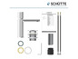 Kúpeľňová batéria, odtoková sada a montážne pokyny od Schütte.