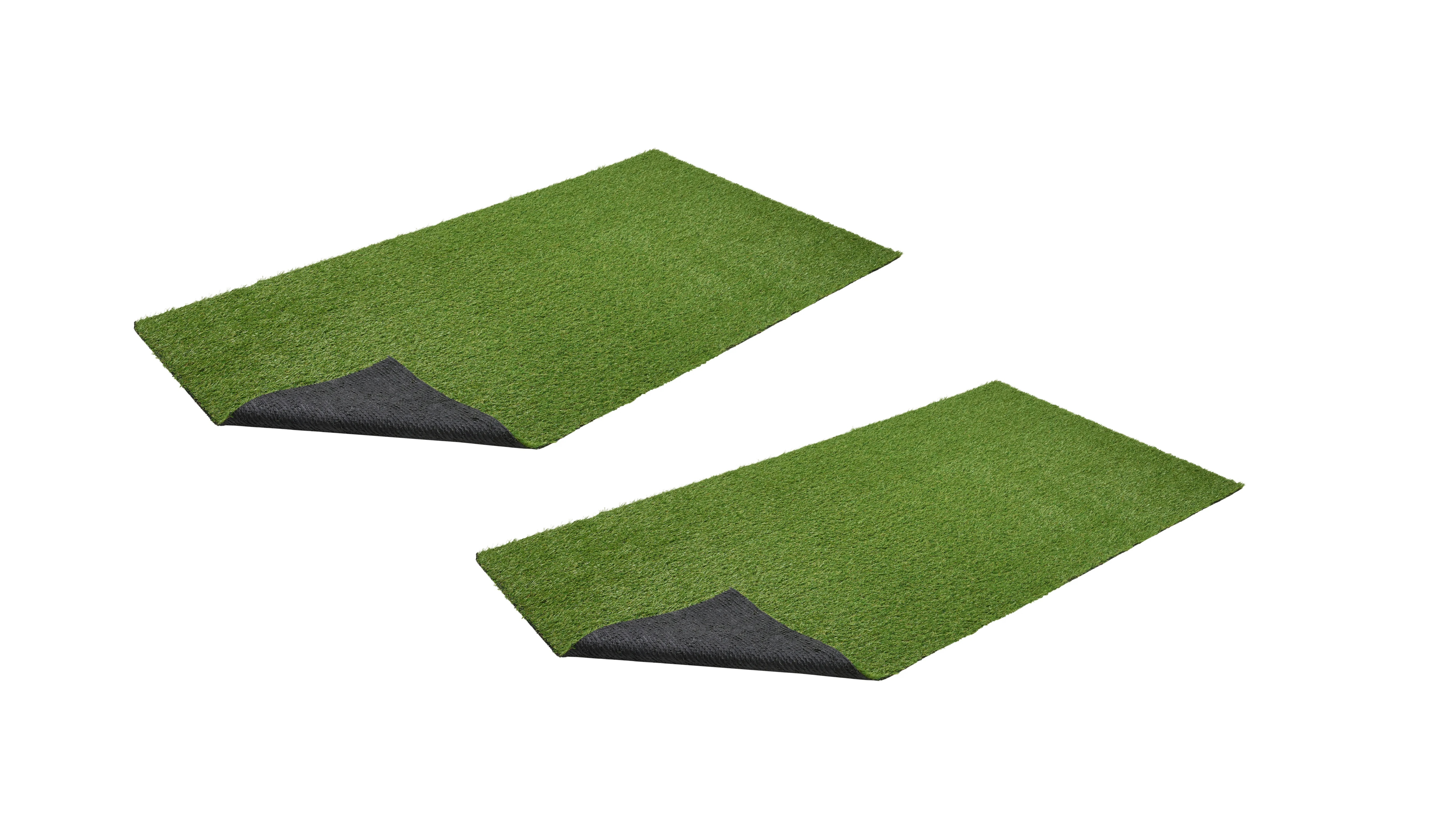 LIVARNO® Koberec v imitácii trávy, 100 x 200 cm, 2 kusy