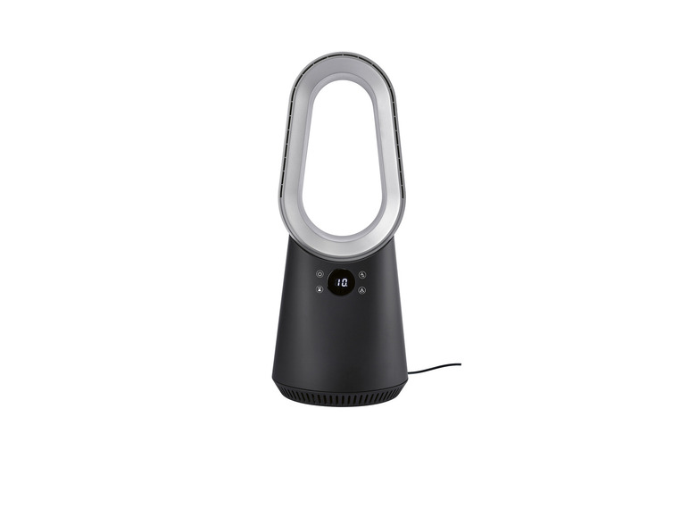 Bezlopatkový ventilátor Dyson s digitálnym časovačom.