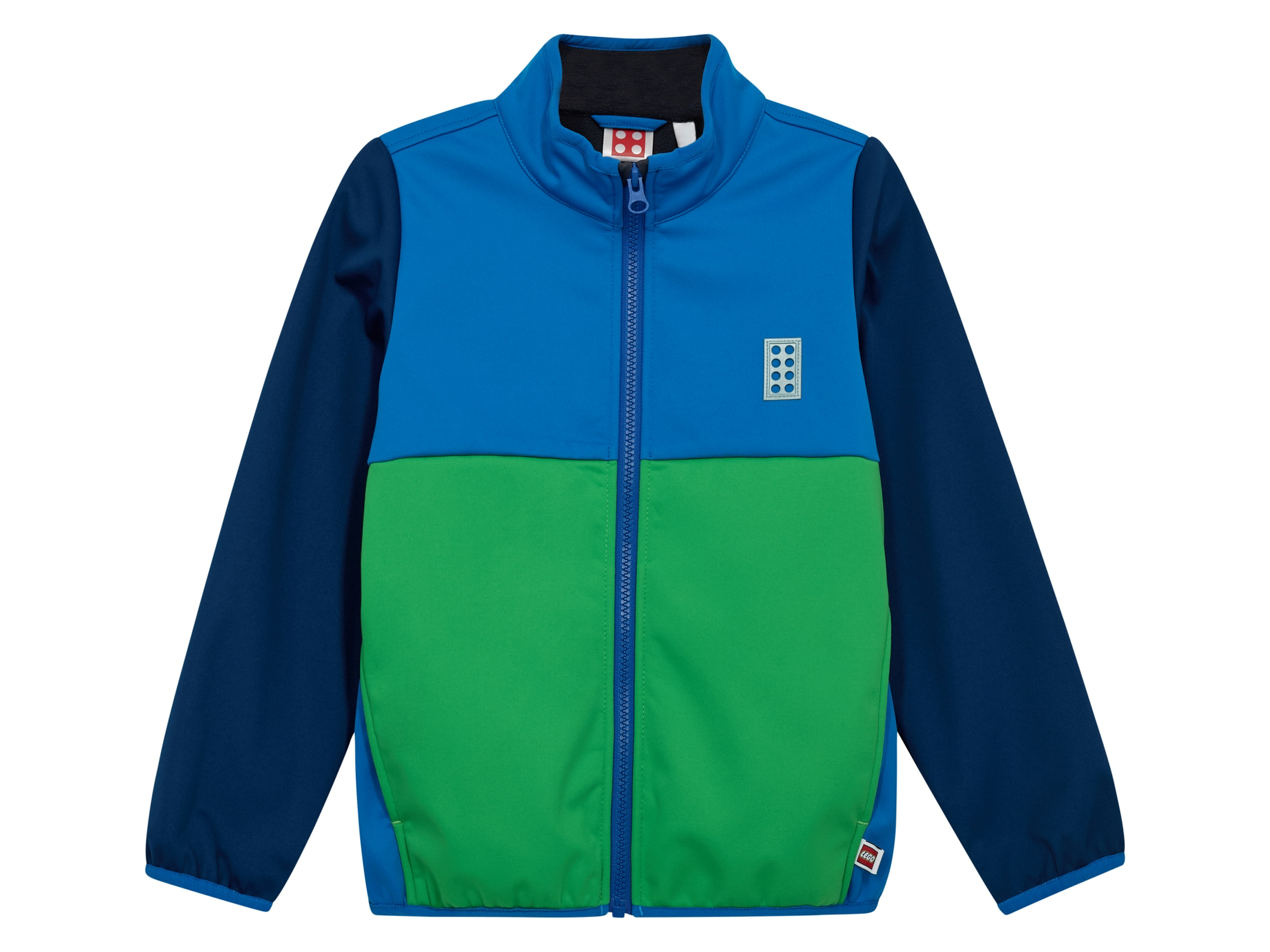 LEGO® Wear Detská softšelová bunda (modrá/zelená, 122/128)