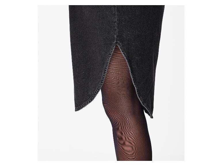 esmara® Dámske rifľové šaty (čierna, 34)