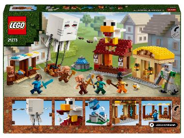 Lego Minecraft 21273 Balón v podobe Ghasta a útok na dedinu