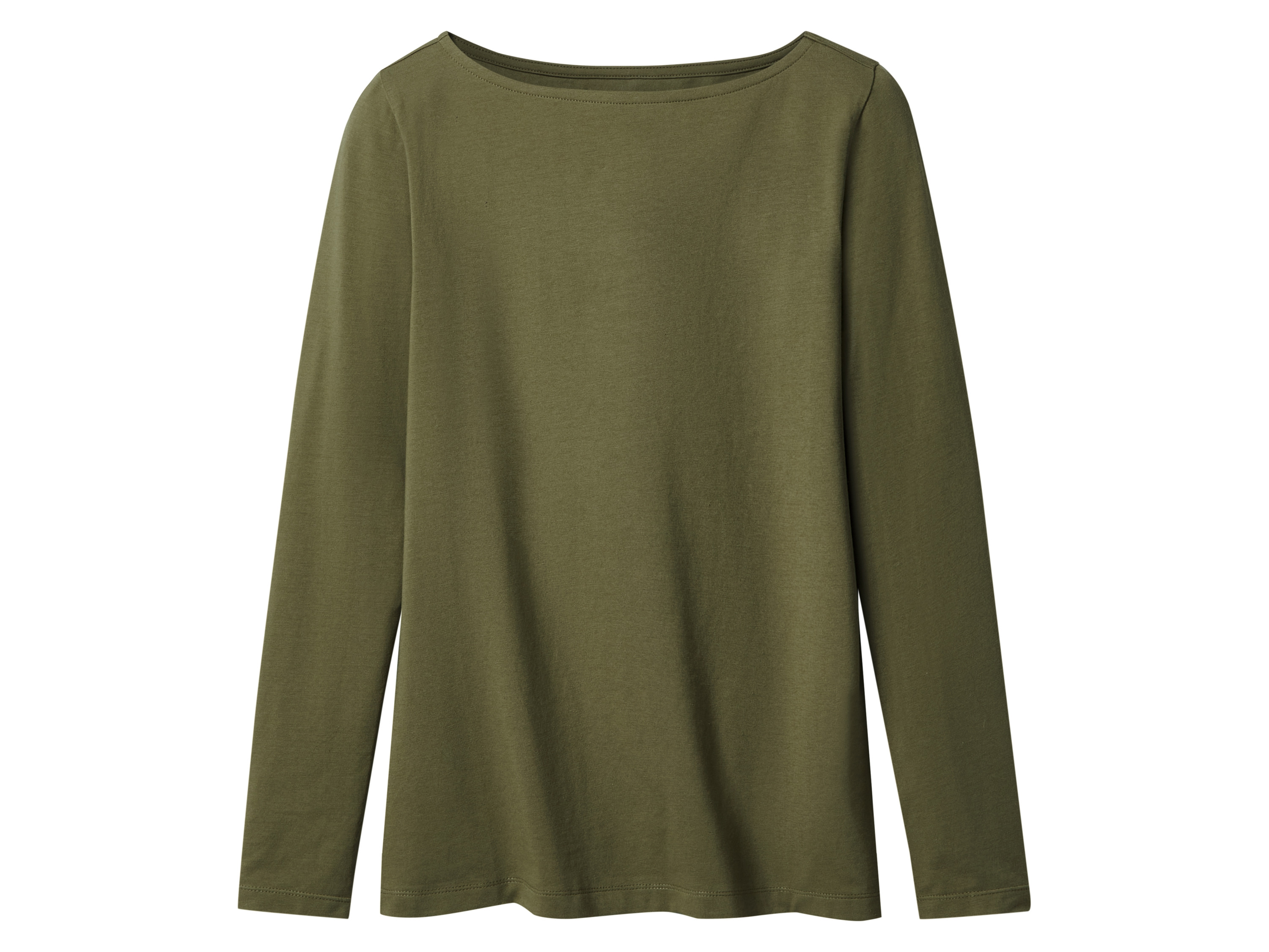 esmara® Dámske tričko s dlhým rukávom (zelená, S (36/38))