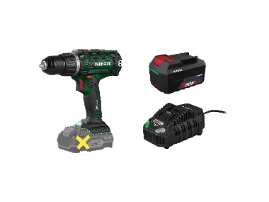 PARKSIDE® Aku vŕtací skrutkovač 20 V PABS 20 Li I9 + Akumulátor 20 V/4 Ah PAP 204 A1 + Rýchlonabíjačka 20 V/4,5 A PLG 20 C3