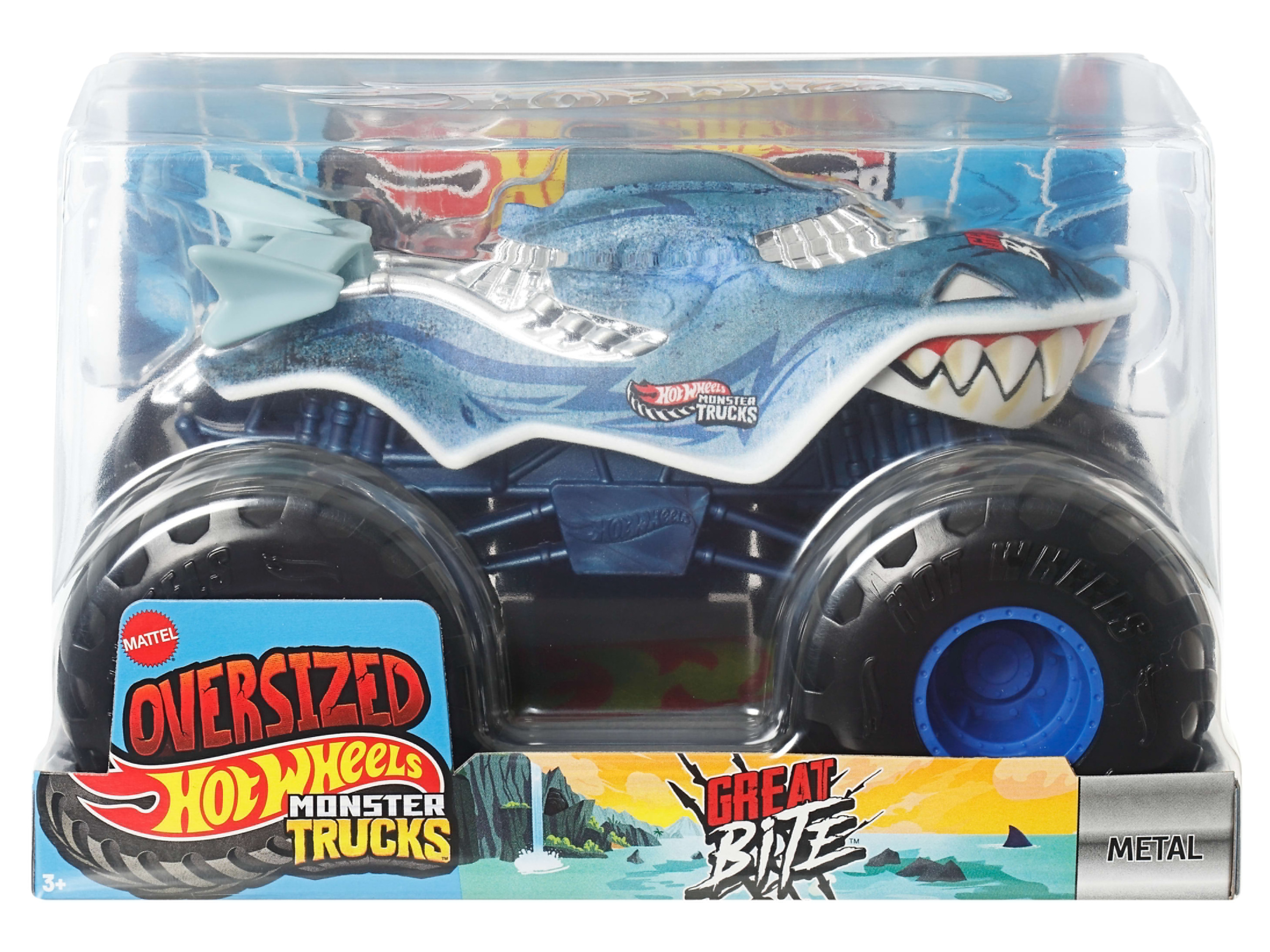 MATTEL Hračkárske auto Barbie Cabrio/Hot Wheels Monster Truck (FYJ83 Hot Wheels Monster Truck)