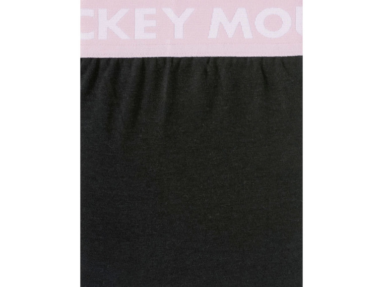 Čierne trenírky s ružovým pásikom Mickey Mouse