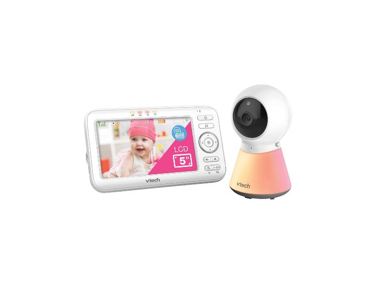 Detská pestúnka s 5-palcovým LCD displejom a kamerou s nočným svetlom.