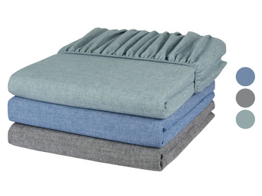 LIVARNO home Zimná napínacia plachta Chambray, 140 – 160 x 200 cm