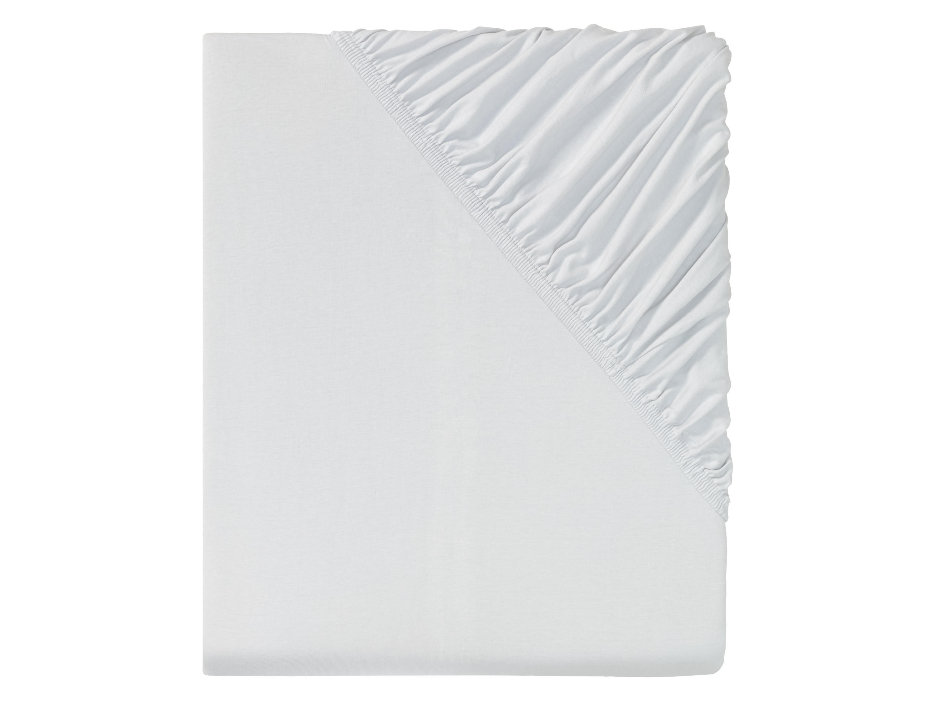 LIVARNO home Napínacia džersejová plachta, 90 – 100 x 200 cm (bledosivá)