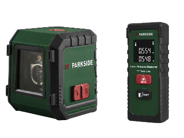 PARKSIDE® Krížový líniový laser PKLL 7 F6/Laserový merač vzdialenosti PLEM 20 B5