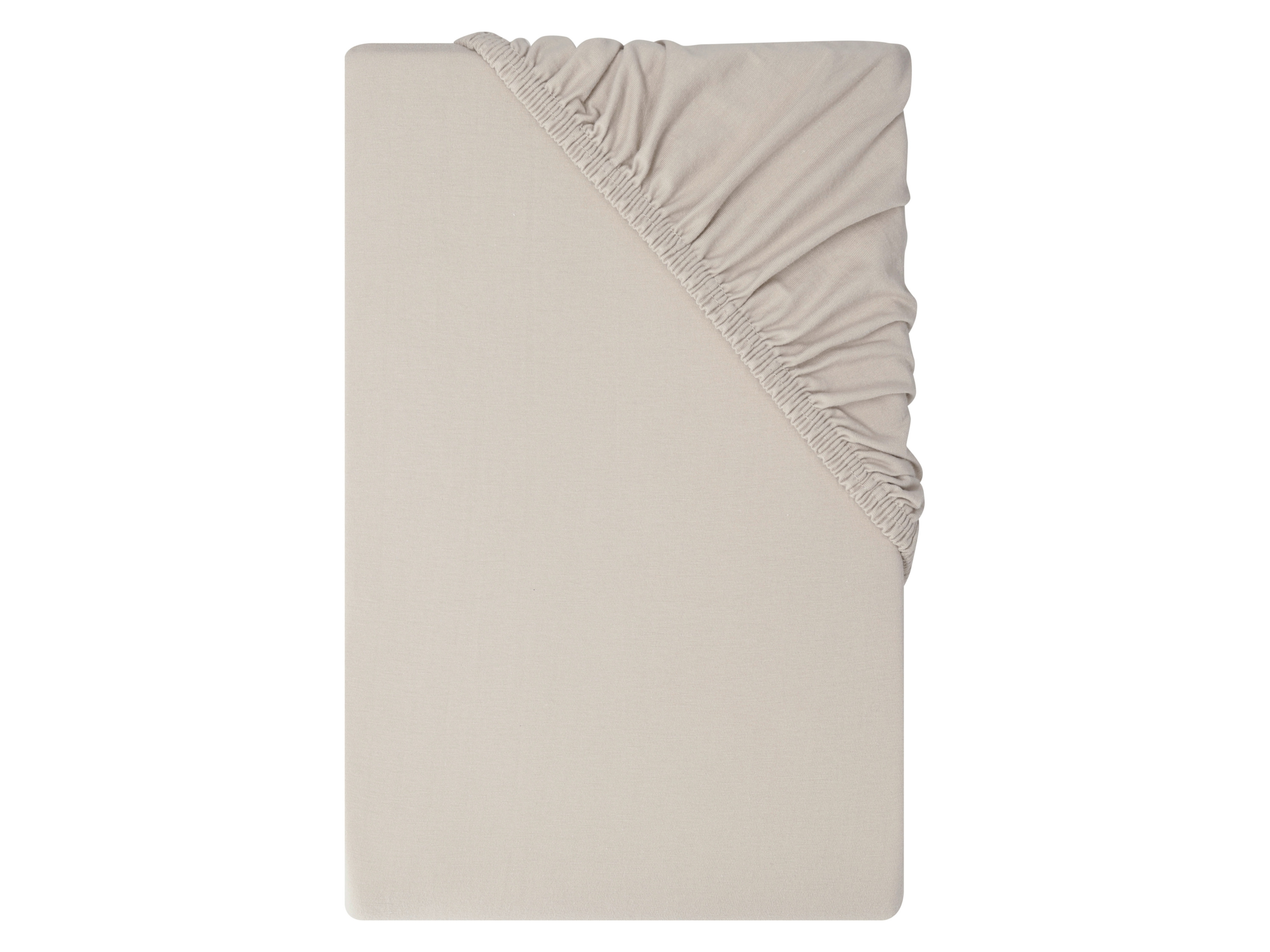LIVARNO® Napínacia džersejová plachta, 90-100 x 200 cm (béžová)