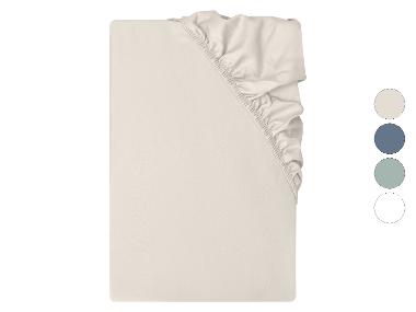 LIVARNO® Napínacia plachta z bavlneného saténu, 90 – 100 x 200 cm